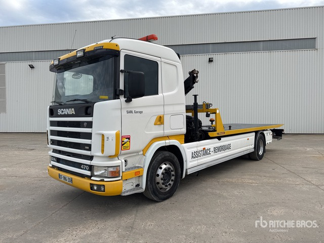 2003 Scania 4x2 Depanneuse Avec Grue Fassi ... Rollback Truck - شاحنة سحب: صورة 1 2003 Scania 4x2 Depanneuse Avec Grue Fassi ... Rollback Truck - شاحنة سحب: صورة 1