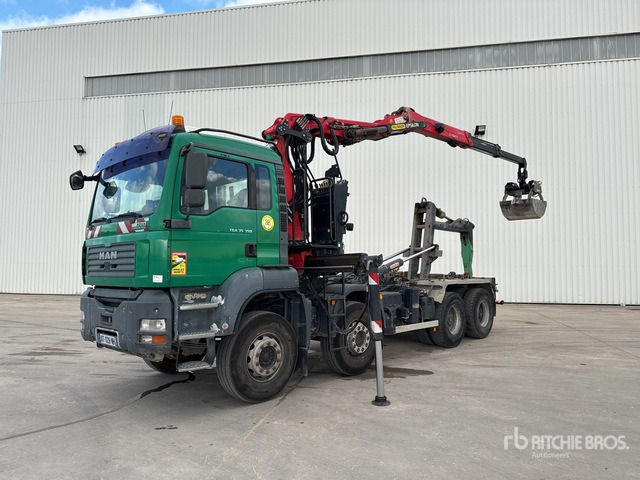 2006 MAN TGA 35.350 8x4 Camion Ampliroll Grue Palfi ... Roll-Off Truck - شاحنة برافعة خطافية, شاحنة كرين: صورة 2 2006 MAN TGA 35.350 8x4 Camion Ampliroll Grue Palfi ... Roll-Off Truck - شاحنة برافعة خطافية, شاحنة كرين: صورة 2
