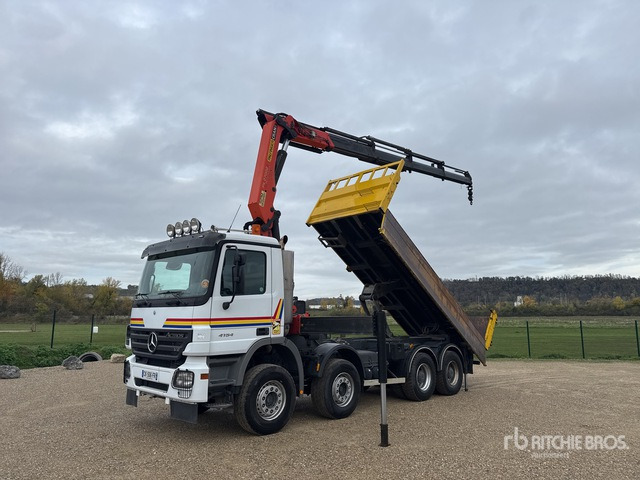 2006 Mercedes-Benz Actros 4154 2006 Palfinger PK27002 8500 kg ... Dump Truck with Crane - شاحنة قلاب: صورة 2 2006 Mercedes-Benz Actros 4154 2006 Palfinger PK27002 8500 kg ... Dump Truck with Crane - شاحنة قلاب: صورة 2