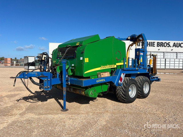 2007 John Deere 578 Enrubanneuse Combination Baler Wrapper - آلة بالات دائرية, آلة لف بالات: صورة 1 2007 John Deere 578 Enrubanneuse Combination Baler Wrapper - آلة بالات دائرية, آلة لف بالات: صورة 1