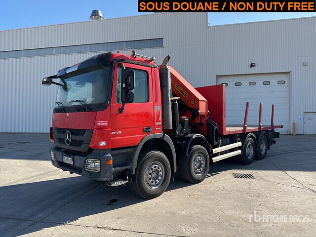 2010 Mercedes-Benz Actros 4146 2005 Palfinger PK56002 17420 kg ... Flatbed Truck with Crane - شاحنات مسطحة, شاحنة كرين: صورة 1 2010 Mercedes-Benz Actros 4146 2005 Palfinger PK56002 17420 kg ... Flatbed Truck with Crane - شاحنات مسطحة, شاحنة كرين: صورة 1