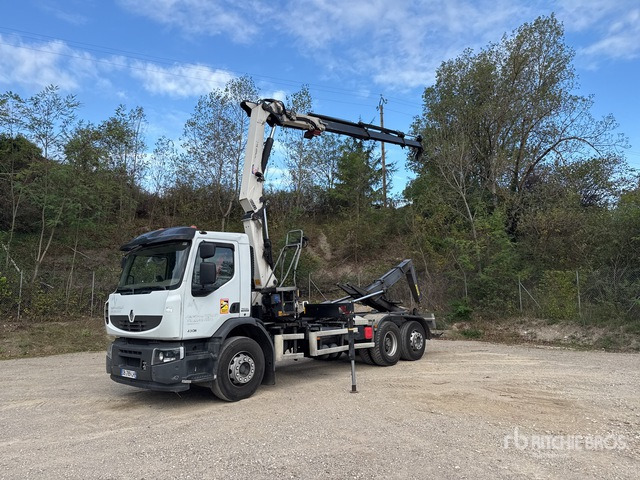 2013 Renault Premium Lander 430DXi 6x2 Camion Ampliroll Avec Grue ... Roll-Off Truck - شاحنة برافعة خطافية: صورة 3 2013 Renault Premium Lander 430DXi 6x2 Camion Ampliroll Avec Grue ... Roll-Off Truck - شاحنة برافعة خطافية: صورة 3