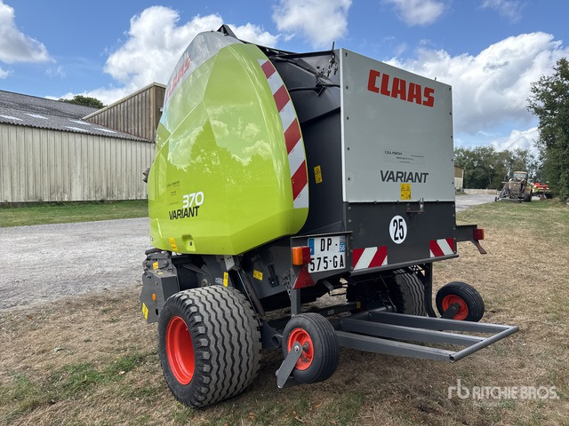 2014 Claas Variant 370 Presse A Balles Rondes 1 Essieu S/A Round Baler - آلة بالات دائرية: صورة 2 2014 Claas Variant 370 Presse A Balles Rondes 1 Essieu S/A Round Baler - آلة بالات دائرية: صورة 2