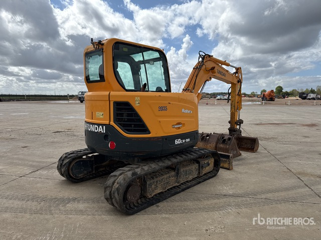 2017 Hyundai R60CR-9A Mini-Pelle Mini Excavator:  <6.6t - حفار صغير: صورة 3 2017 Hyundai R60CR-9A Mini-Pelle Mini Excavator:  <6.6t - حفار صغير: صورة 3