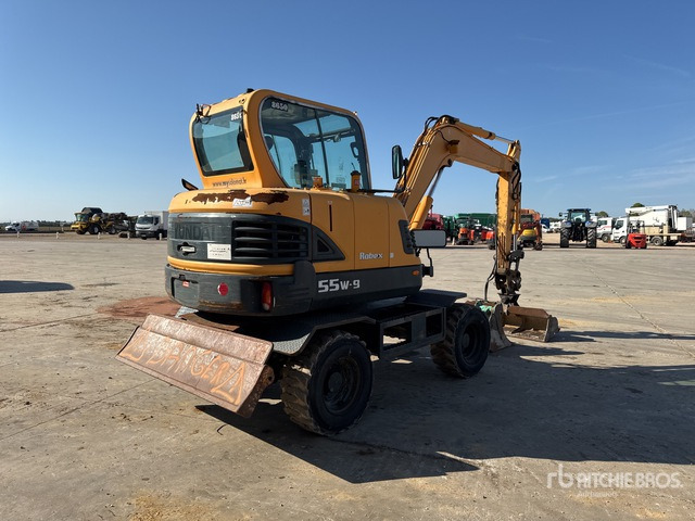 Hyundai R55W9 Pelle hydraulique sur roues - حفار ذو عجلات: صورة 3 Hyundai R55W9 Pelle hydraulique sur roues - حفار ذو عجلات: صورة 3