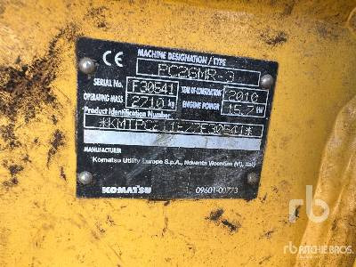 KOMATSU PC26MR-3 Mini-Pelle - حفار صغير: صورة 5 KOMATSU PC26MR-3 Mini-Pelle - حفار صغير: صورة 5