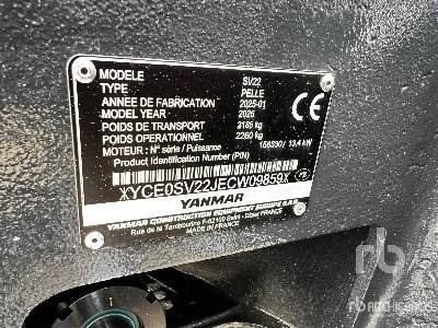 YANMAR SV22 (Unused) - حفار صغير: صورة 5 YANMAR SV22 (Unused) - حفار صغير: صورة 5