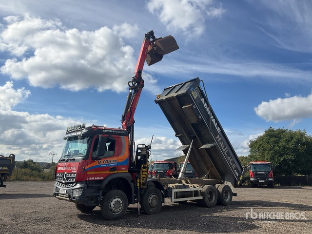 2018 Mercedes-Benz Arocs 8x4 Dump Truck with Crane - شاحنة قلاب: صورة 1 2018 Mercedes-Benz Arocs 8x4 Dump Truck with Crane - شاحنة قلاب: صورة 1
