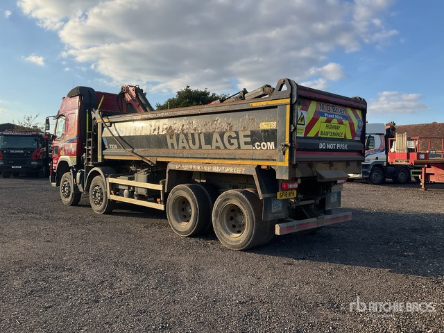 2018 Volvo FMX 8x4 Twin-Steer Sleeper Dump Truck with Crane - شاحنة قلاب: صورة 3 2018 Volvo FMX 8x4 Twin-Steer Sleeper Dump Truck with Crane - شاحنة قلاب: صورة 3