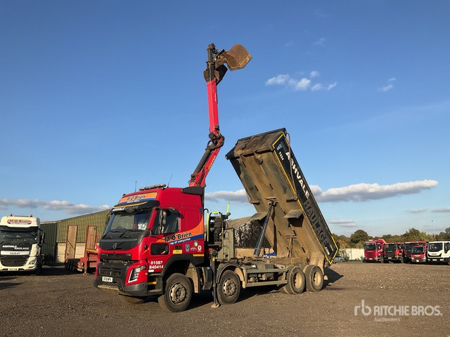 2018 Volvo FMX 8x4 Twin-Steer Sleeper Dump Truck with Crane - شاحنة قلاب: صورة 2 2018 Volvo FMX 8x4 Twin-Steer Sleeper Dump Truck with Crane - شاحنة قلاب: صورة 2