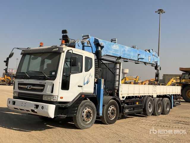 2015 Tata Daewoo Novus SE 2015 Dong Yang SS7506S 20 ton S ... Flatbed Truck with Crane - شاحنات مسطحة, شاحنة كرين: صورة 1 2015 Tata Daewoo Novus SE 2015 Dong Yang SS7506S 20 ton S ... Flatbed Truck with Crane - شاحنات مسطحة, شاحنة كرين: صورة 1