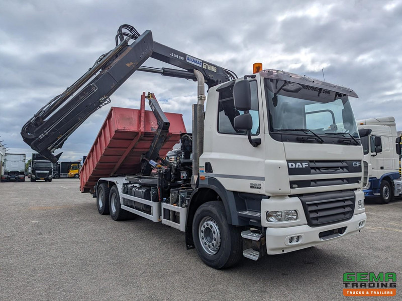 DAF CF85.410 6x4 Dagcab Euro5 EEV - Hiab Haakarm + Hiab 166E-2 DUO - Vangmuil - شاحنة برافعة خطافية, شاحنة كرين: صورة 2 DAF CF85.410 6x4 Dagcab Euro5 EEV - Hiab Haakarm + Hiab 166E-2 DUO - Vangmuil - شاحنة برافعة خطافية, شاحنة كرين: صورة 2