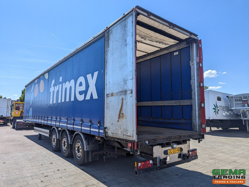 نصف مقطورة بستائر جانبية Merker M300-01-OY 3-Assen SAF - Lift as - Schuifzeilen/dak - Rongen/Rongpotten - Kooiaap aansluiting - 6600KG: صورة 6