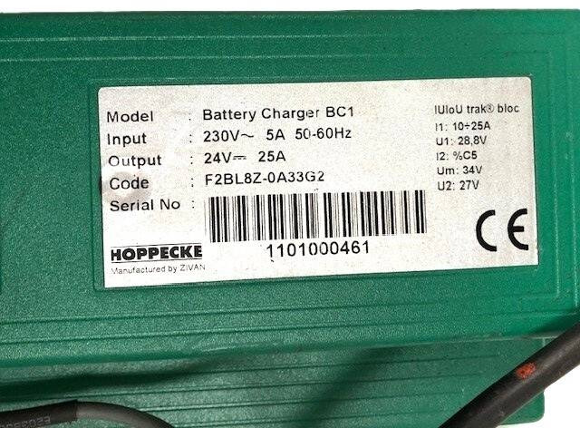 Hoppecke Battey charger 24V/25A - قطع الغيار - معدات المناولة: صورة 5 Hoppecke Battey charger 24V/25A - قطع الغيار - معدات المناولة: صورة 5