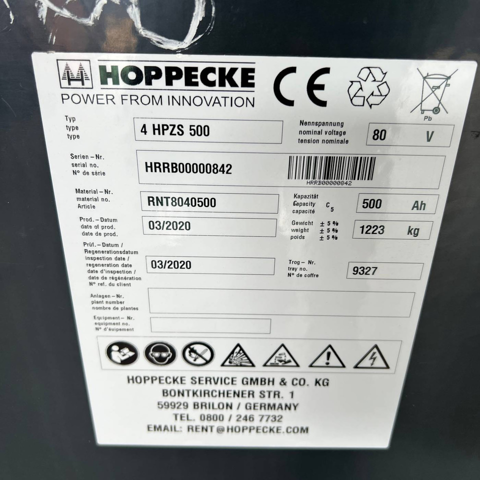 رافعة شوكية كهربائية Linde E20 (387): صورة 13