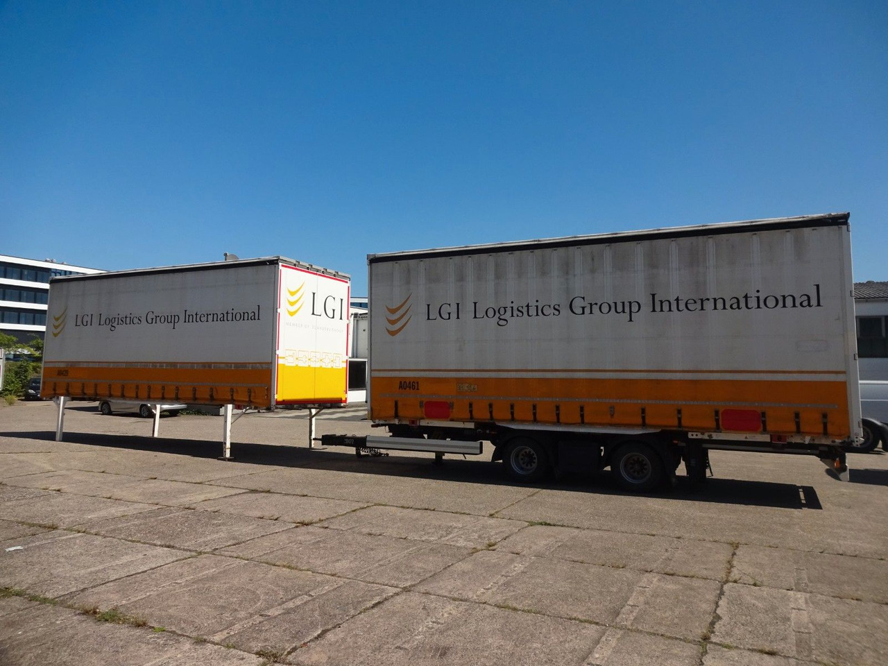 حاوية ذات ستائر جانبية Krone 2 x WB 7,82 Jumbo, Hubdach, Edscha + Anh. Tandem: صورة 16 حاوية ذات ستائر جانبية Krone 2 x WB 7,82 Jumbo, Hubdach, Edscha + Anh. Tandem: صورة 16