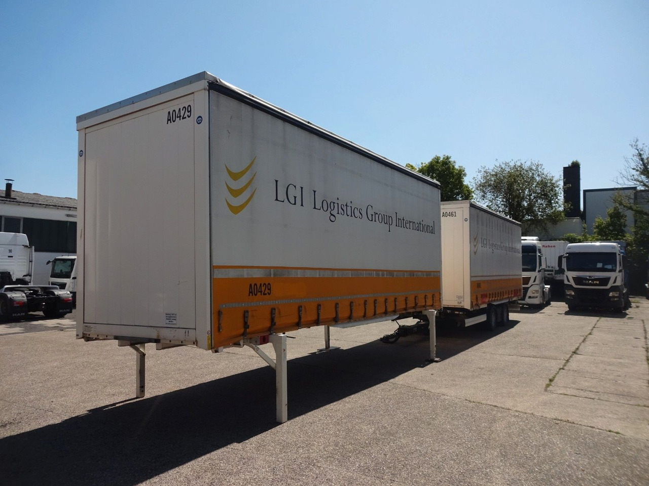 حاوية ذات ستائر جانبية Krone 2 x WB 7,82 Jumbo, Hubdach, Edscha + Anh. Tandem: صورة 17 حاوية ذات ستائر جانبية Krone 2 x WB 7,82 Jumbo, Hubdach, Edscha + Anh. Tandem: صورة 17