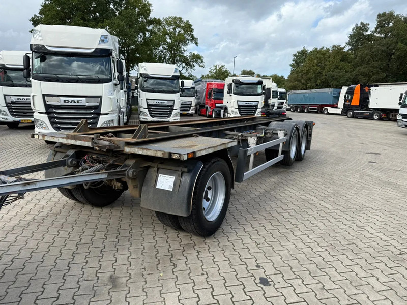 Burg 3AS Containeraanhangwagen, €3900, APK tot 28-01-2026 - ناقل حاوية/ مقطورة بحاوية: صورة 1 Burg 3AS Containeraanhangwagen, €3900, APK tot 28-01-2026 - ناقل حاوية/ مقطورة بحاوية: صورة 1