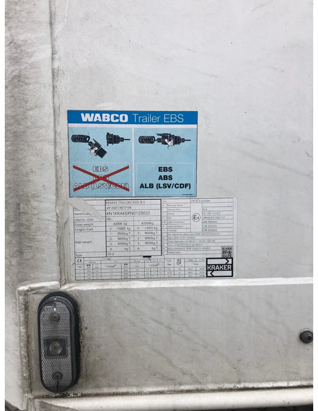 Kraker 2X! K-Force 92m3 Alcoa Durabright SAF Tyrepilot Liftas - Top condition - نصف مقطورة ذات أرضية سير: صورة 5 Kraker 2X! K-Force 92m3 Alcoa Durabright SAF Tyrepilot Liftas - Top condition - نصف مقطورة ذات أرضية سير: صورة 5