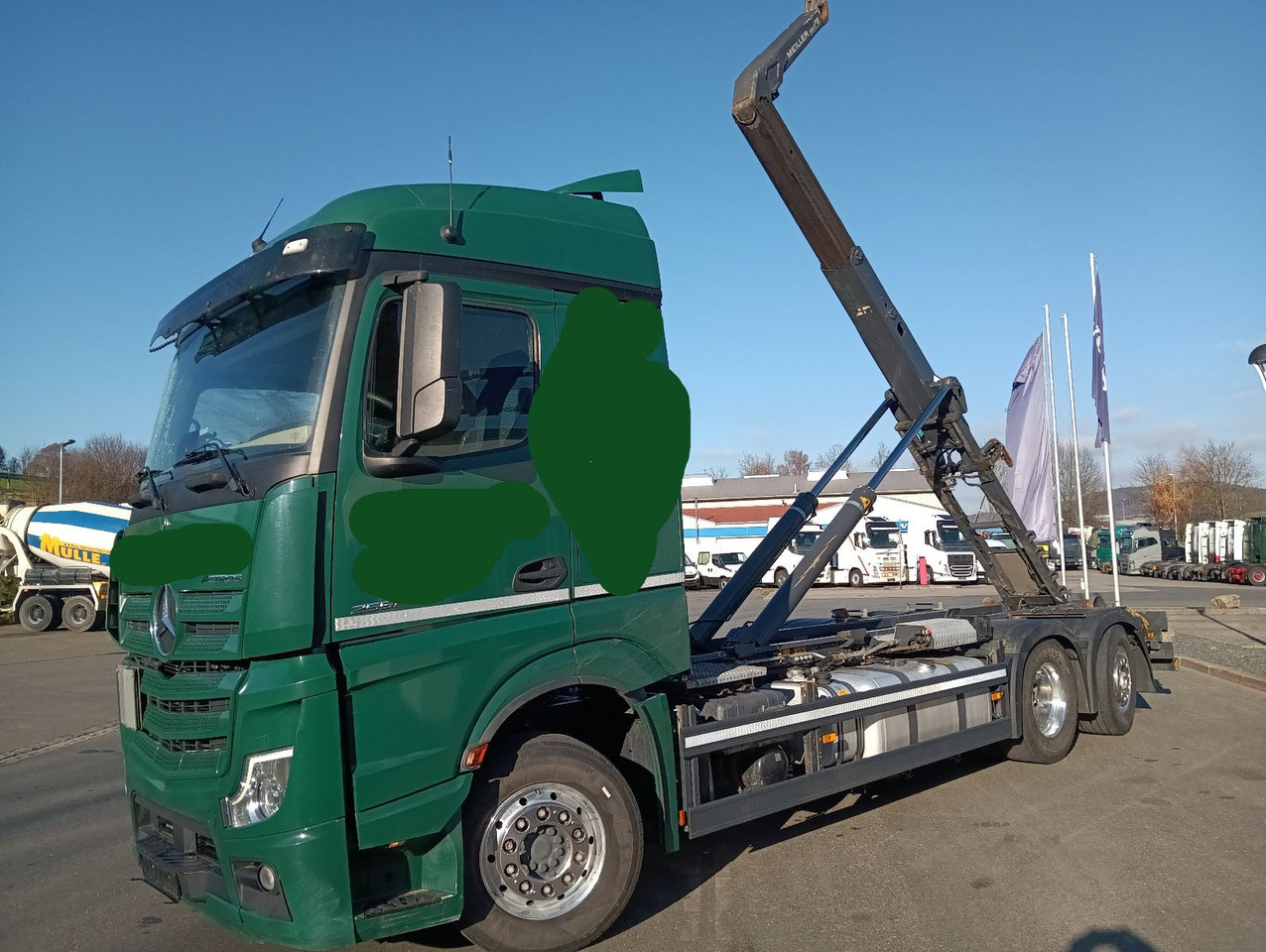 Mercedes-Benz ACTROS 2651 MP5 6x2 MEILLER RETARDER LENKACHS - شاحنة برافعة خطافية: صورة 1 Mercedes-Benz ACTROS 2651 MP5 6x2 MEILLER RETARDER LENKACHS - شاحنة برافعة خطافية: صورة 1