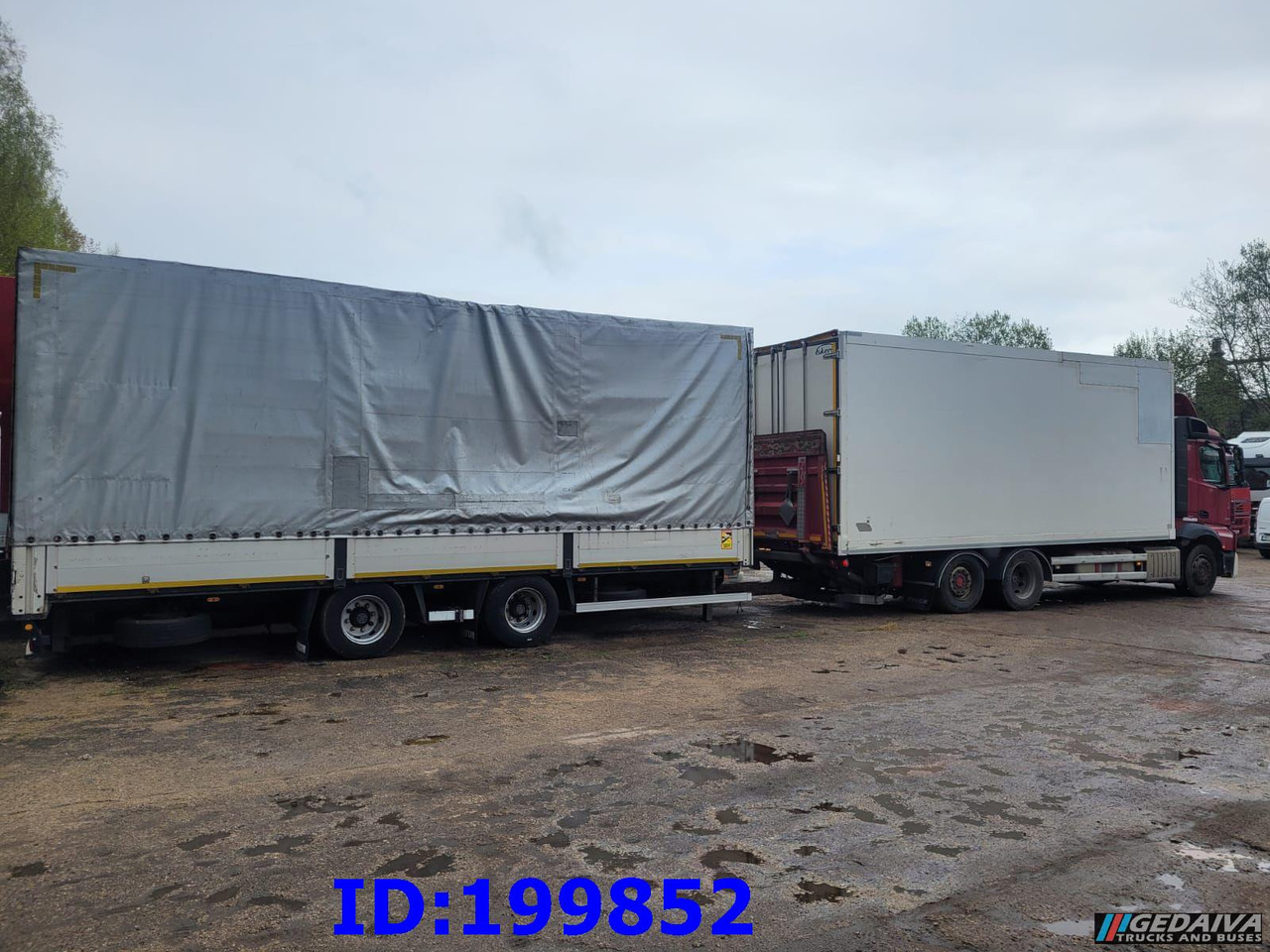 MERCEDES-BENZ Actros 2551 6x2 Euro5 + tilt trailer - شاحنة صندوقية: صورة 4 MERCEDES-BENZ Actros 2551 6x2 Euro5 + tilt trailer - شاحنة صندوقية: صورة 4