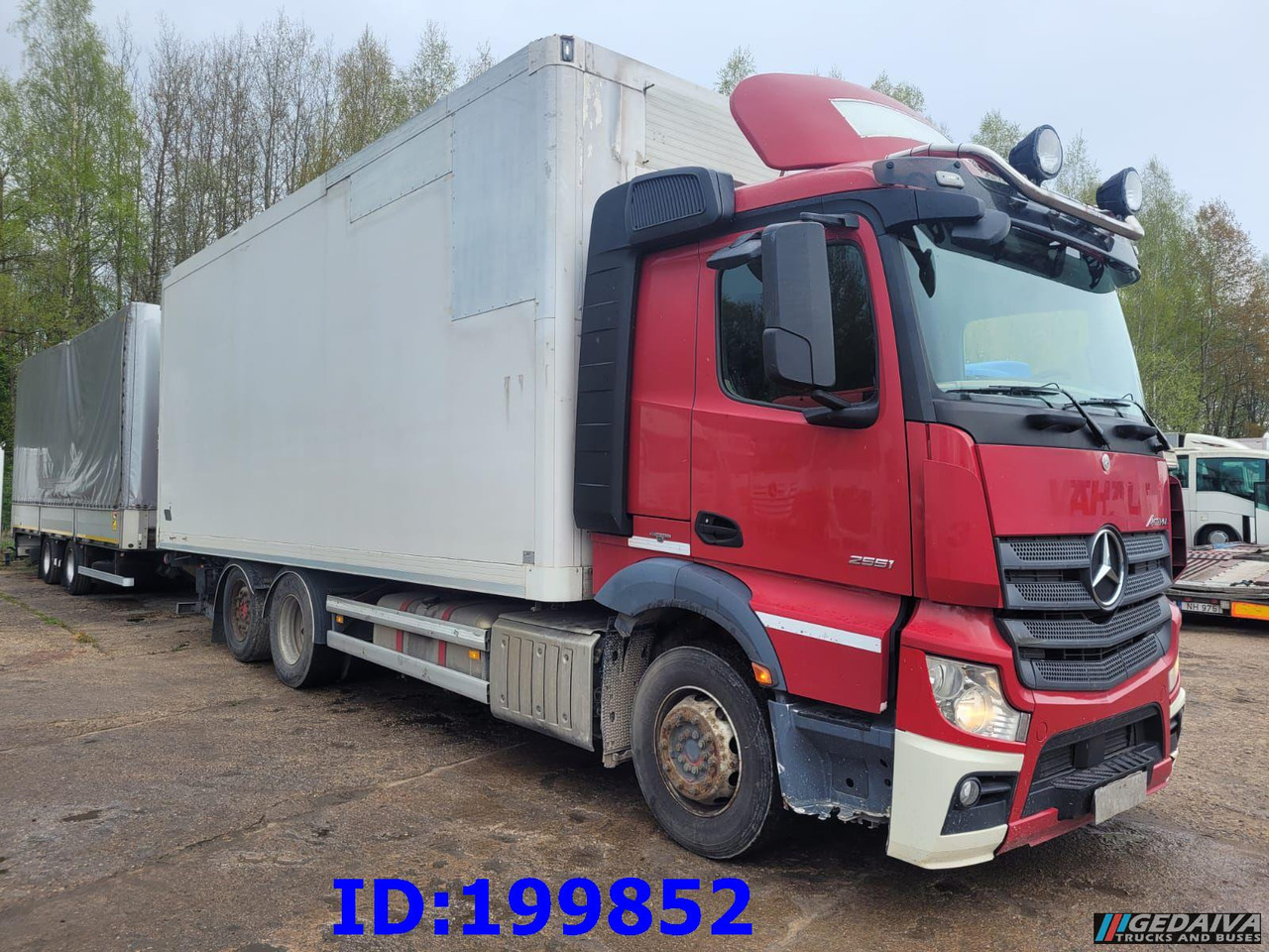 MERCEDES-BENZ Actros 2551 6x2 Euro5 + tilt trailer - شاحنة صندوقية: صورة 1 MERCEDES-BENZ Actros 2551 6x2 Euro5 + tilt trailer - شاحنة صندوقية: صورة 1