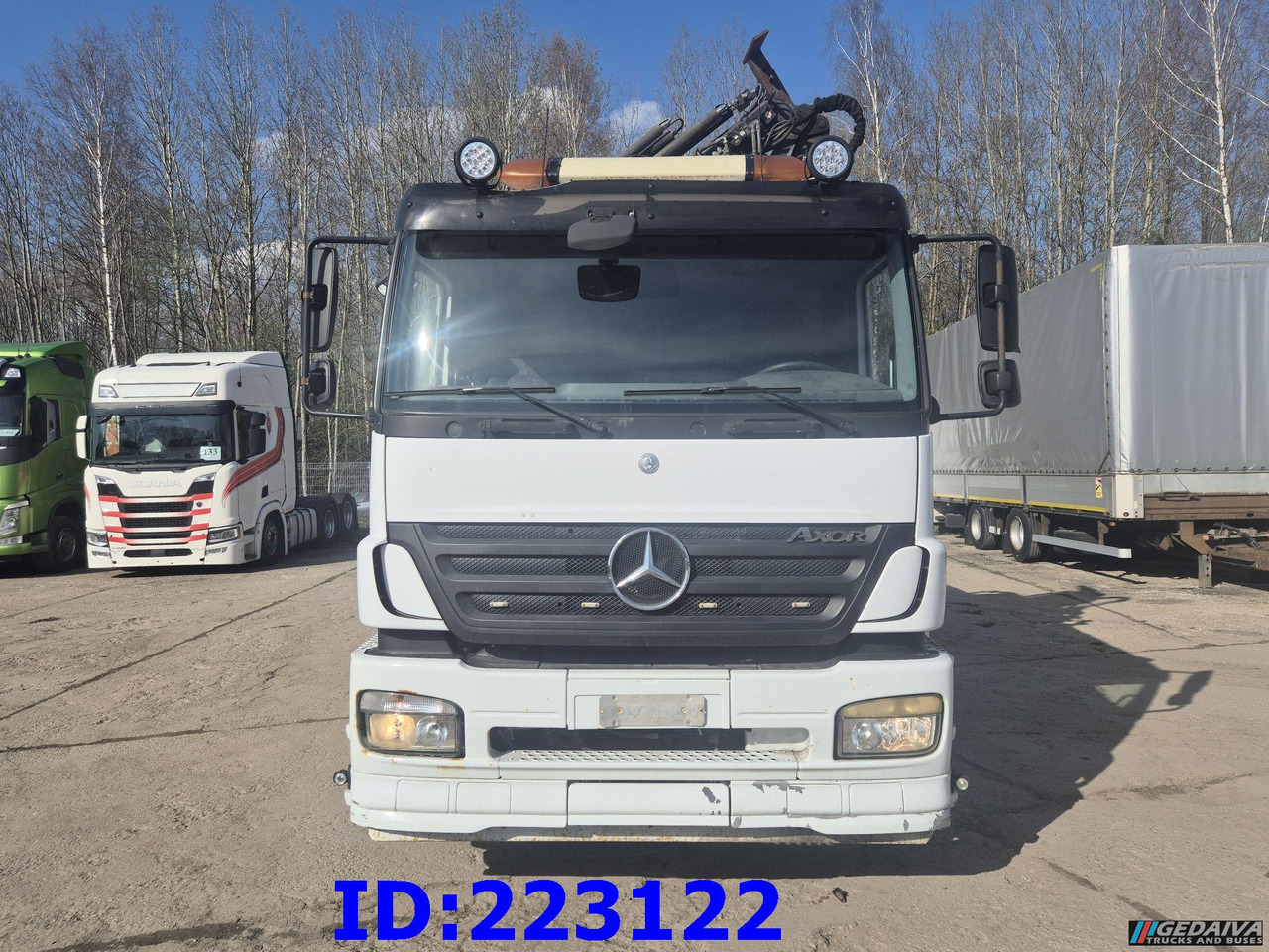 MERCEDES-BENZ Axor 2533 6x2 + Atlas 332.3E Crane - شاحنة قلاب: صورة 2 MERCEDES-BENZ Axor 2533 6x2 + Atlas 332.3E Crane - شاحنة قلاب: صورة 2