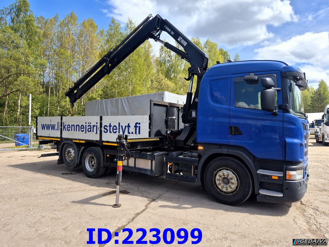 SCANIA G440 6x2 + Crane HIAB X-Hiduo 188 - شاحنات مسطحة: صورة 4 SCANIA G440 6x2 + Crane HIAB X-Hiduo 188 - شاحنات مسطحة: صورة 4