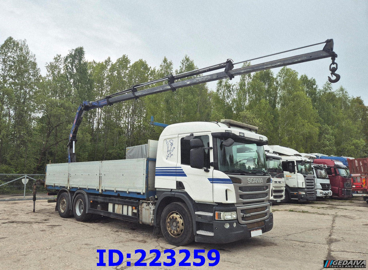 SCANIA P450 6x2 Steering axle Euro6 + PM 13.5SP - شاحنات مسطحة: صورة 4 SCANIA P450 6x2 Steering axle Euro6 + PM 13.5SP - شاحنات مسطحة: صورة 4