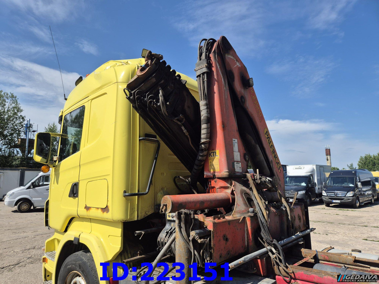 مقطورة السحب SCANIA R420 6x2 + Crane Palfinger PK23500 + Remote control: صورة 9