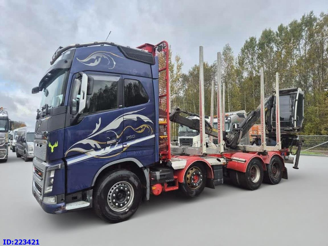 VOLVO FH16 750HP 8x4 + KESLA CRANE - شاحنة قطع الأشجار: صورة 1 VOLVO FH16 750HP 8x4 + KESLA CRANE - شاحنة قطع الأشجار: صورة 1