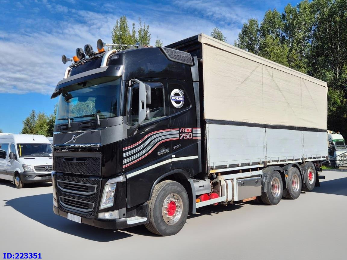VOLVO FH16 750HP - 8x4-Steering axle - شاحنة ذات ستائر جانبية: صورة 1 VOLVO FH16 750HP - 8x4-Steering axle - شاحنة ذات ستائر جانبية: صورة 1