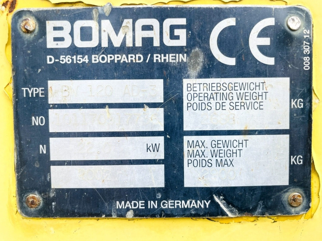 Bomag BW120 AD-3 (4046) - رَصَّاص الطرق: صورة 3 Bomag BW120 AD-3 (4046) - رَصَّاص الطرق: صورة 3