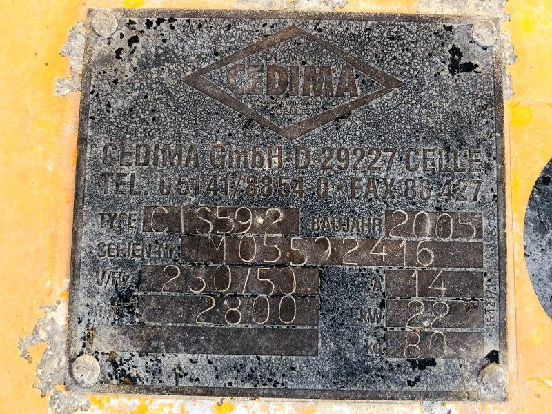 Cedima CTS 59.2 (2907) - معدات الانشاءات: صورة 3 Cedima CTS 59.2 (2907) - معدات الانشاءات: صورة 3