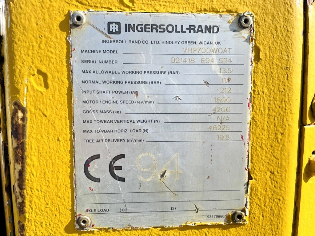 Ingersoll Rand VHP700W CAT (3952) - ضاغط هوائي: صورة 3 Ingersoll Rand VHP700W CAT (3952) - ضاغط هوائي: صورة 3