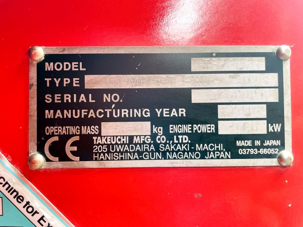 Takeuchi TB280FR (4002) - حفار صغير: صورة 3 Takeuchi TB280FR (4002) - حفار صغير: صورة 3