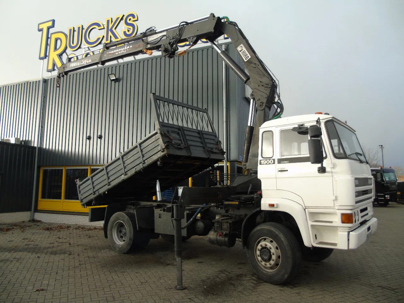 DAF 1900 + hiab 190 5x EXT + 3side tipper + 4x4 + WINCH + MANUAL SPRING - شاحنة كرين: صورة 2 DAF 1900 + hiab 190 5x EXT + 3side tipper + 4x4 + WINCH + MANUAL SPRING - شاحنة كرين: صورة 2