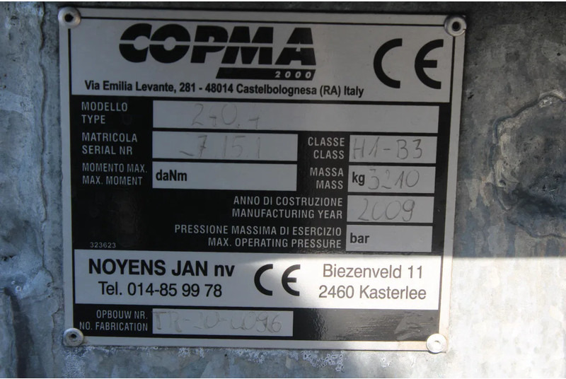 رأس تريلا DAF CF 430 + COPMA 24TON/M + REMOTE + 6X2 STEERING + EURO 6: صورة 9