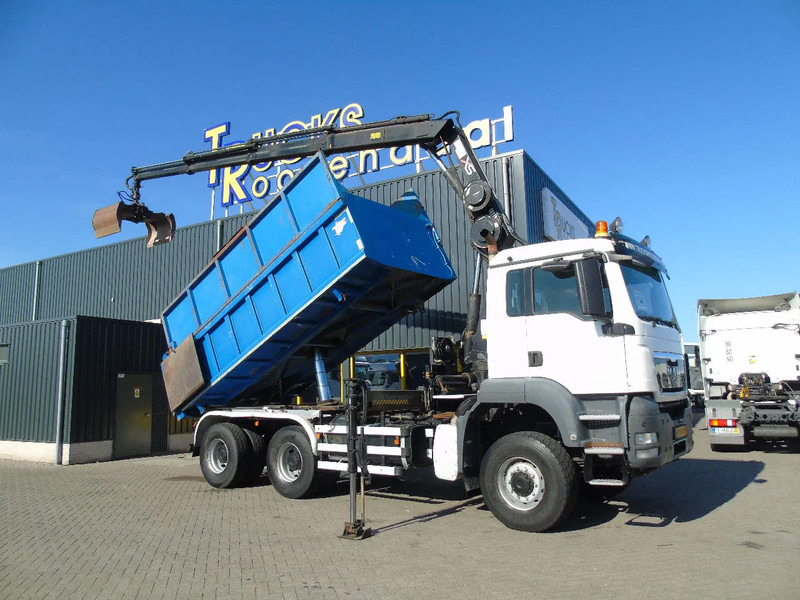 MAN TGX + 6x6 + HIAB 166 E3 HIPRO + 3SIDE TIPPER - شاحنة قلاب, شاحنة كرين: صورة 2 MAN TGX + 6x6 + HIAB 166 E3 HIPRO + 3SIDE TIPPER - شاحنة قلاب, شاحنة كرين: صورة 2