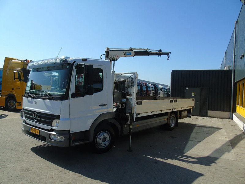 Mercedes-Benz Atego 816 + 4ton crane + NICE TRUCK - شاحنات مسطحة, شاحنة كرين: صورة 2 Mercedes-Benz Atego 816 + 4ton crane + NICE TRUCK - شاحنات مسطحة, شاحنة كرين: صورة 2