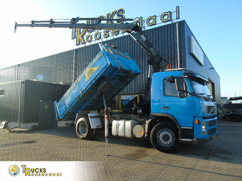 Volvo FM 9.340 + HIAB 122 E4 + TIPPER + MANUAL - شاحنة كرين: صورة 1 Volvo FM 9.340 + HIAB 122 E4 + TIPPER + MANUAL - شاحنة كرين: صورة 1