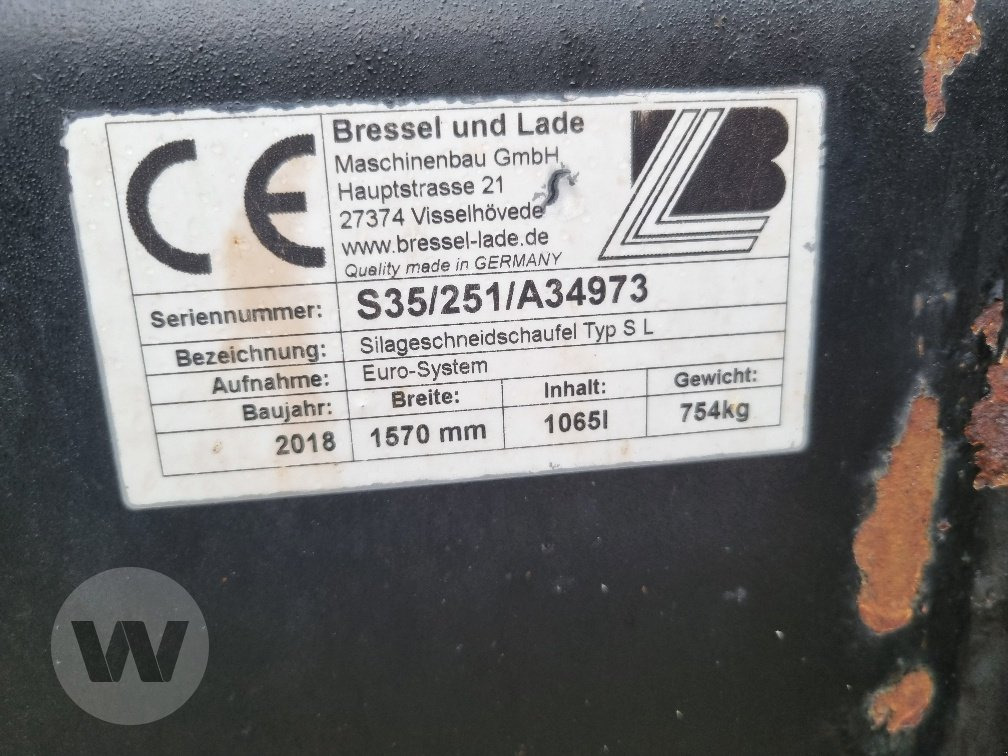 Bressel & Lade SILAGESCHNEIDSCHAUFE - معدات تخزين حبوب: صورة 2 Bressel & Lade SILAGESCHNEIDSCHAUFE - معدات تخزين حبوب: صورة 2