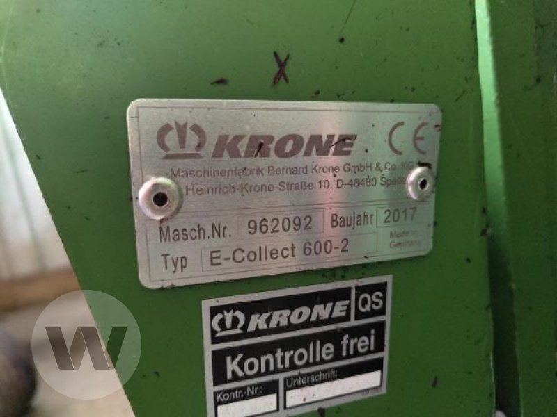Krone Easy Collect 600 - حصادة ذرة: صورة 3 Krone Easy Collect 600 - حصادة ذرة: صورة 3