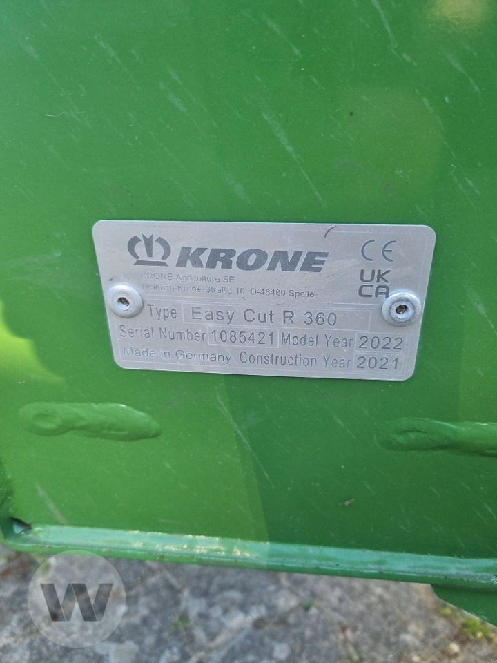 Krone Easy Cut R 360 - جزازة العشب: صورة 2 Krone Easy Cut R 360 - جزازة العشب: صورة 2