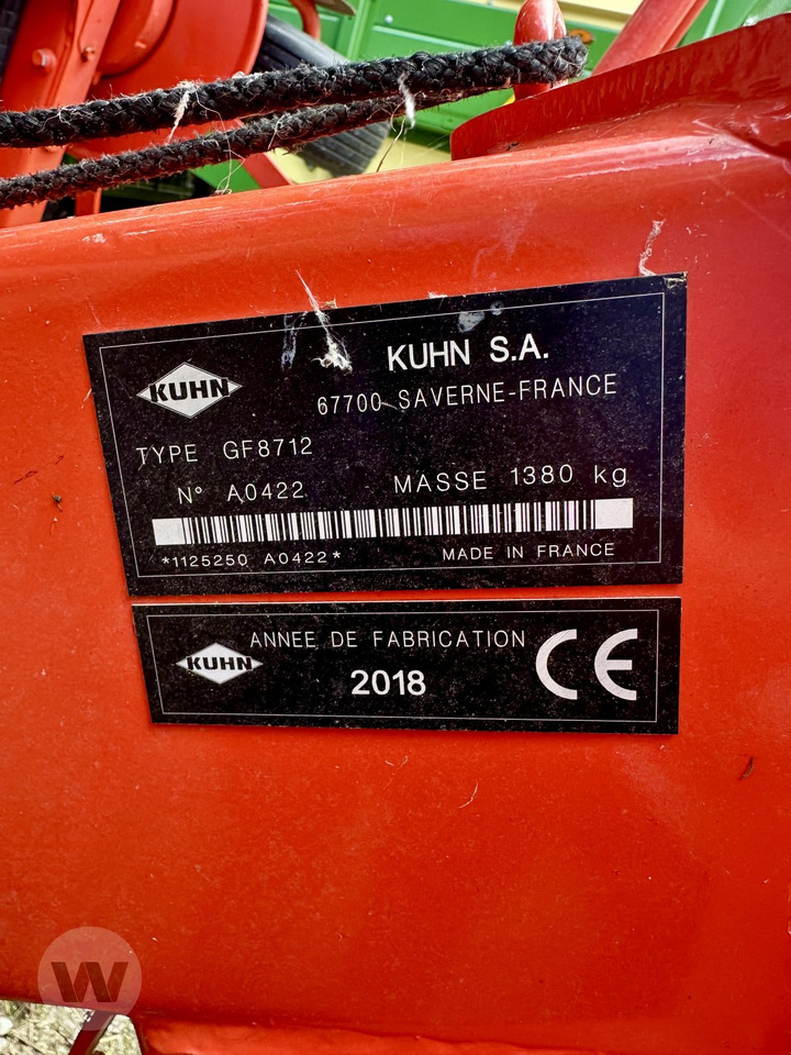 Kuhn GF 8712 - نشارة الدريس/ شوكة جرف: صورة 2 Kuhn GF 8712 - نشارة الدريس/ شوكة جرف: صورة 2