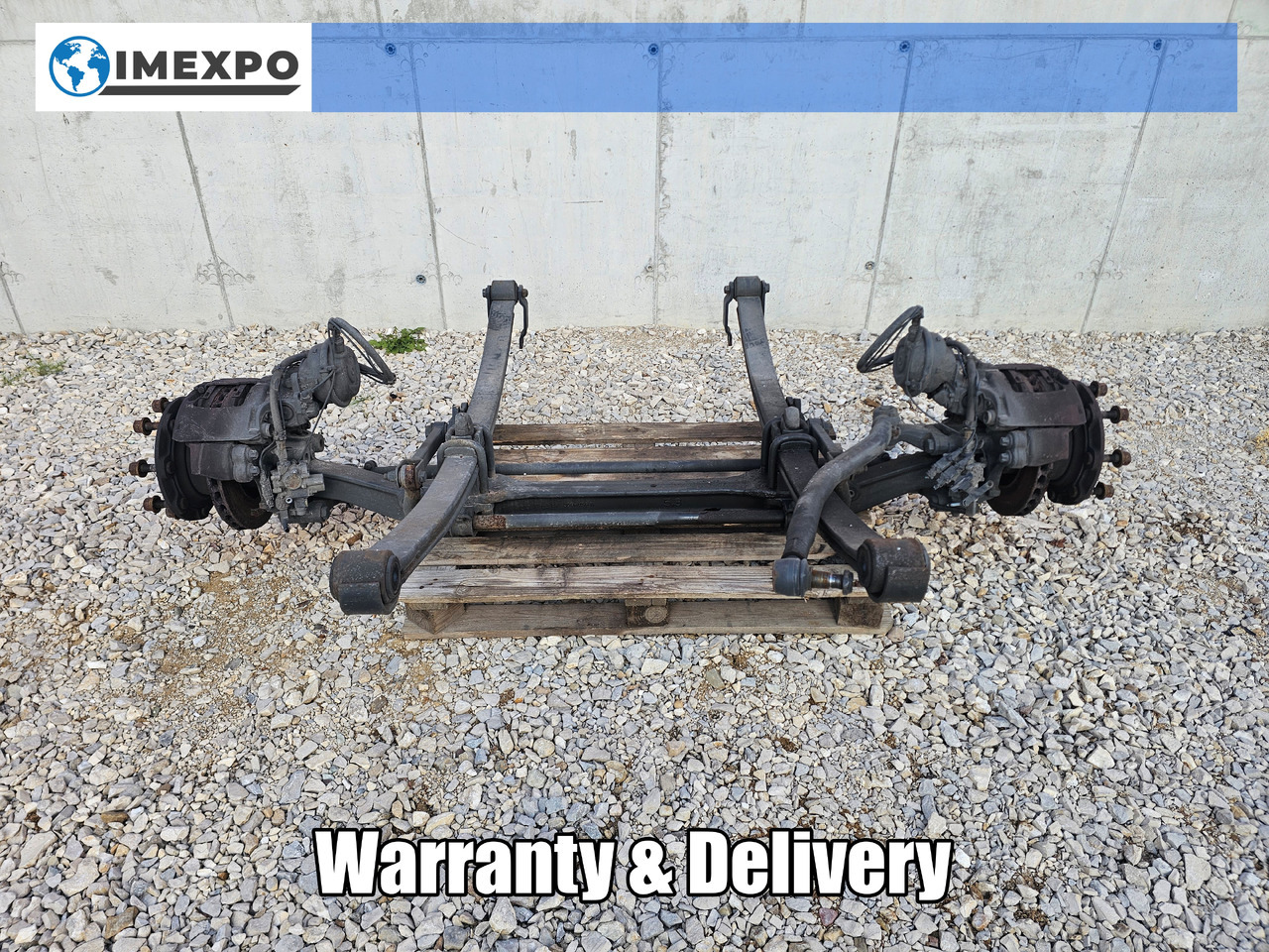 MERCEDES ATEGO MP4 12.XXX EURO 6 / COMPLETE FRONT AXLE - لمحور الأمامي: صورة 1 MERCEDES ATEGO MP4 12.XXX EURO 6 / COMPLETE FRONT AXLE - لمحور الأمامي: صورة 1