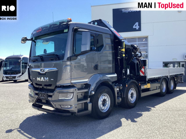 MAN TGS 35.510 8x4 BL CH HIAB X-HiPro 858 E 8 - شاحنات مسطحة, شاحنة كرين: صورة 1 MAN TGS 35.510 8x4 BL CH HIAB X-HiPro 858 E 8 - شاحنات مسطحة, شاحنة كرين: صورة 1