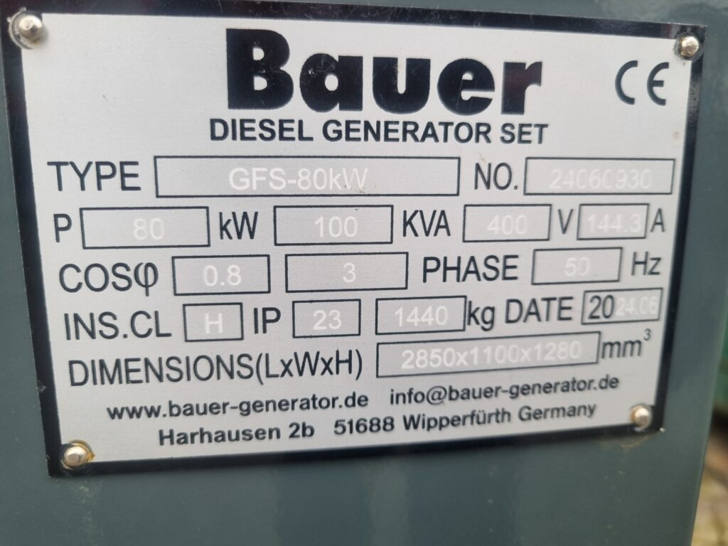 BAUER GFS-80 kW diesel generator - مجموعة المولد: صورة 4 BAUER GFS-80 kW diesel generator - مجموعة المولد: صورة 4