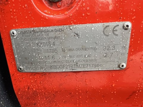 حفار صغير KUBOTA KX 018-4 (2021): صورة 9