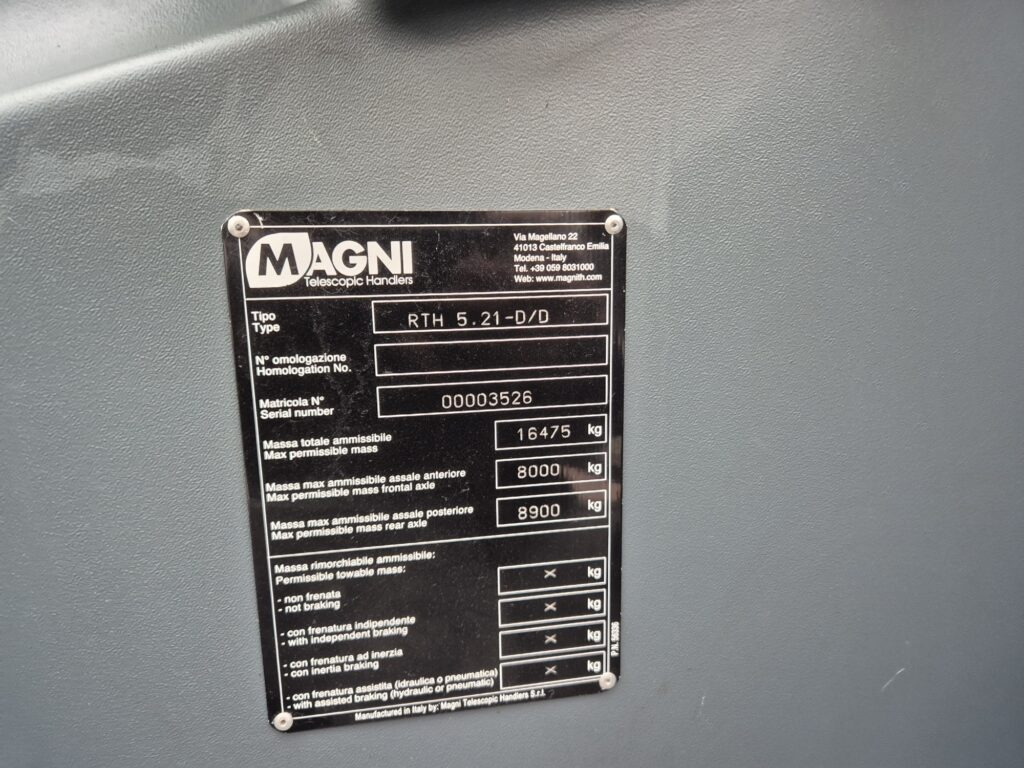 آلة رفع ونقل تلسكوبية MAGNI RTH 5.21: صورة 10 آلة رفع ونقل تلسكوبية MAGNI RTH 5.21: صورة 10